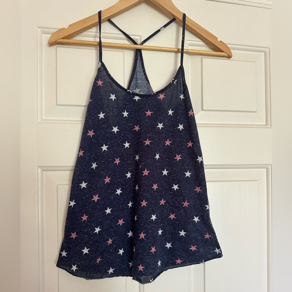 Urban Outfitters Blue Tank Top with Stars